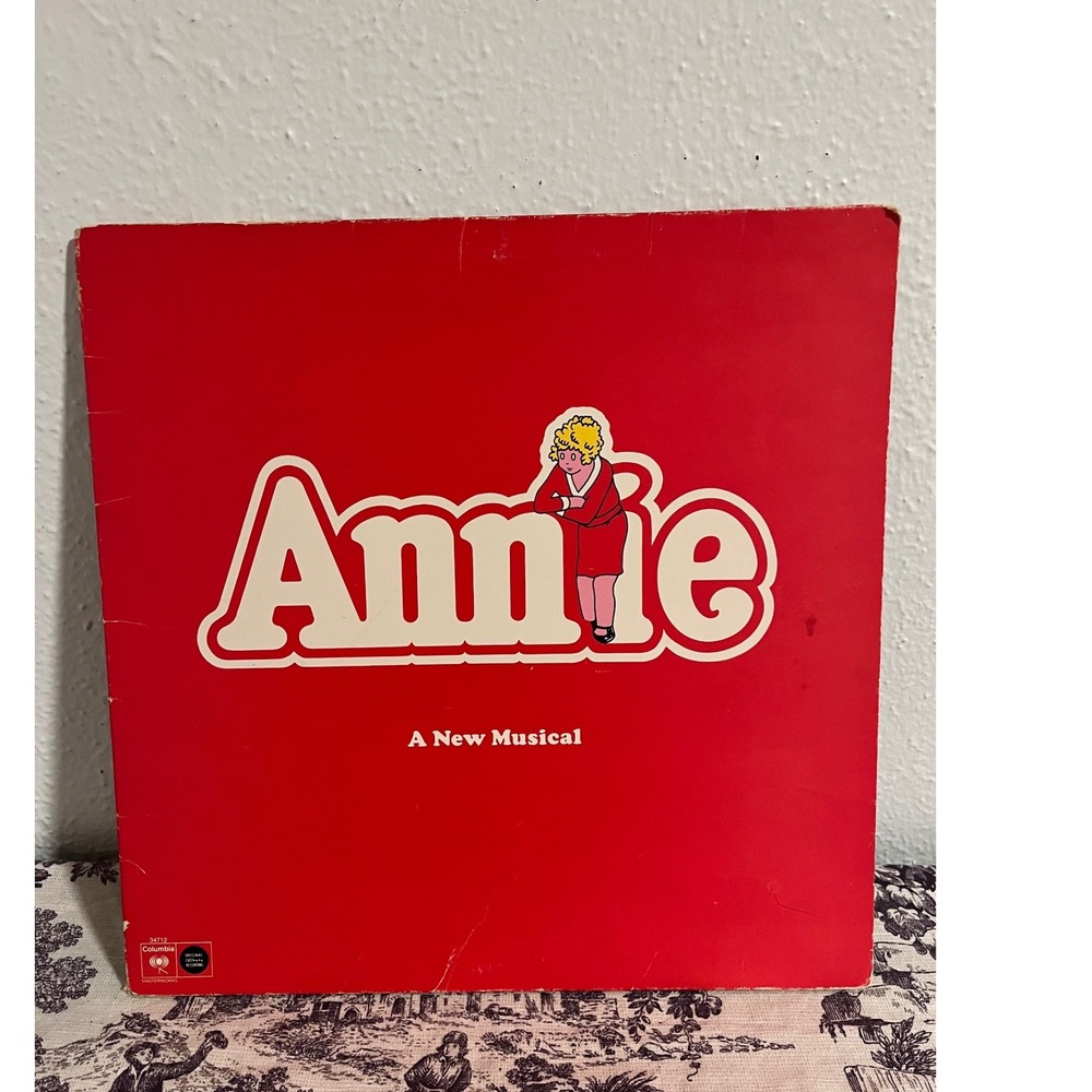 Preowned Annie Musical Original Cast Recording Vinyl LP 1977 Columbia JS 34712